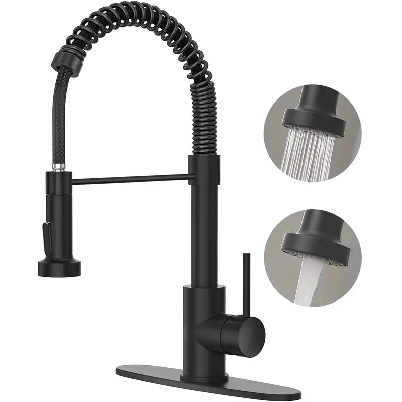 Modern Pull-Down Kitchen Faucet, Single Handle