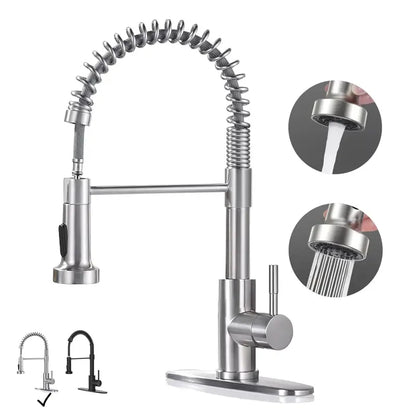 Modern Pull-Down Kitchen Faucet, Single Handle
