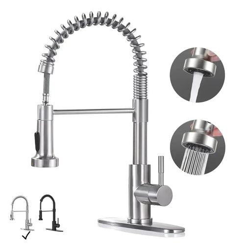 Modern Pull-Down Kitchen Faucet, Single Handle