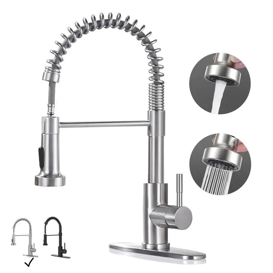 Modern Pull-Down Kitchen Faucet, Single Handle